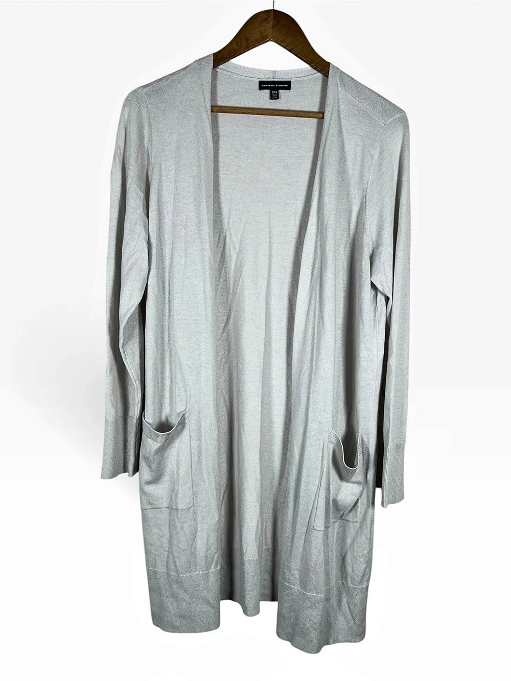 Universal Standard Womens Form Line Wool Blend Cardigan Size 2XS Quiet Luxury